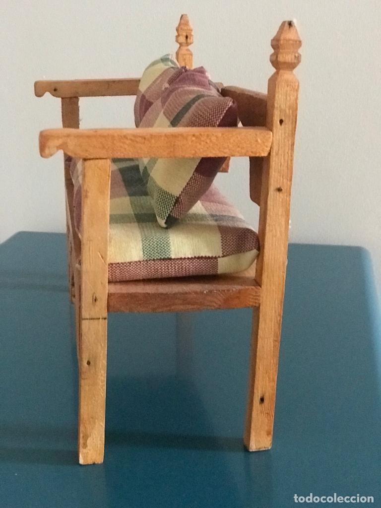 Artesan&iacute;a: Mini banca de madera hecha a mano - Foto 5