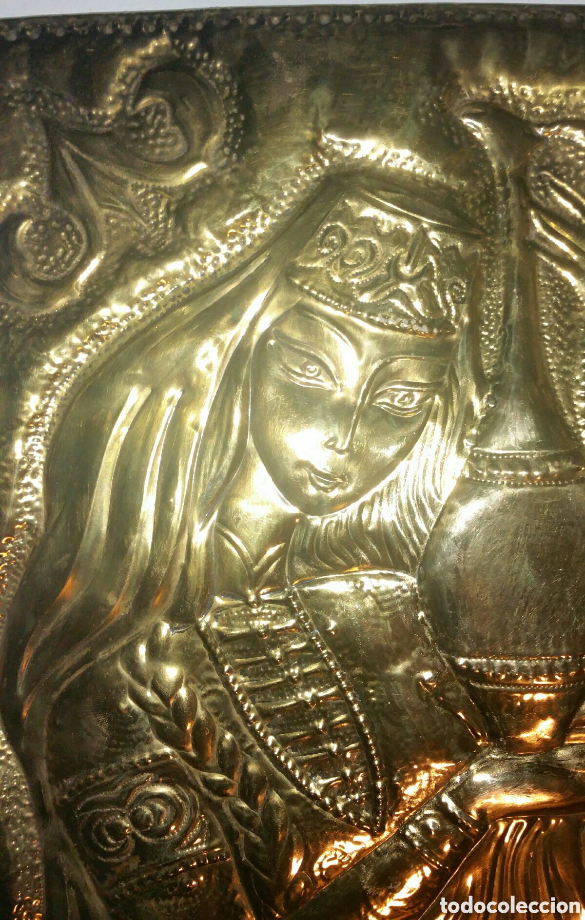 Artesan&iacute;a: Cuadro de bronce repujado. - Foto 2