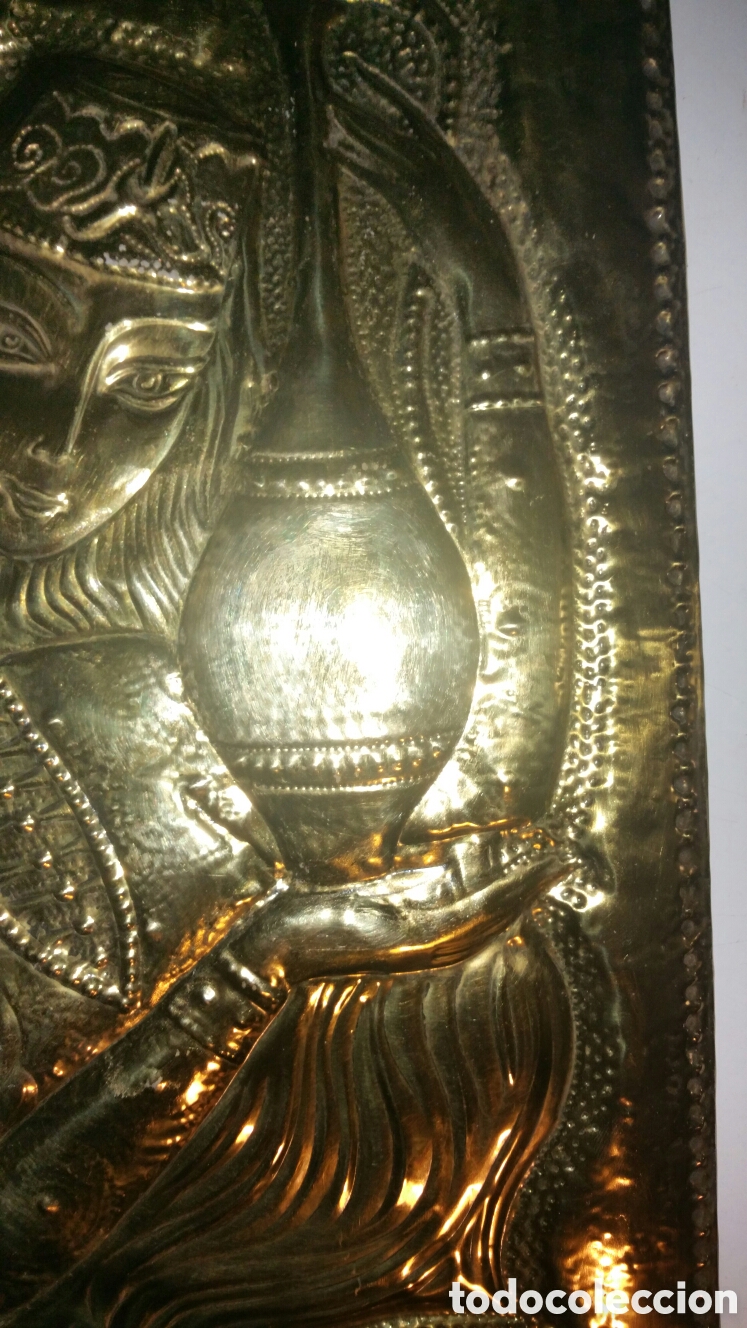 Artesan&iacute;a: Cuadro de bronce repujado. - Foto 4