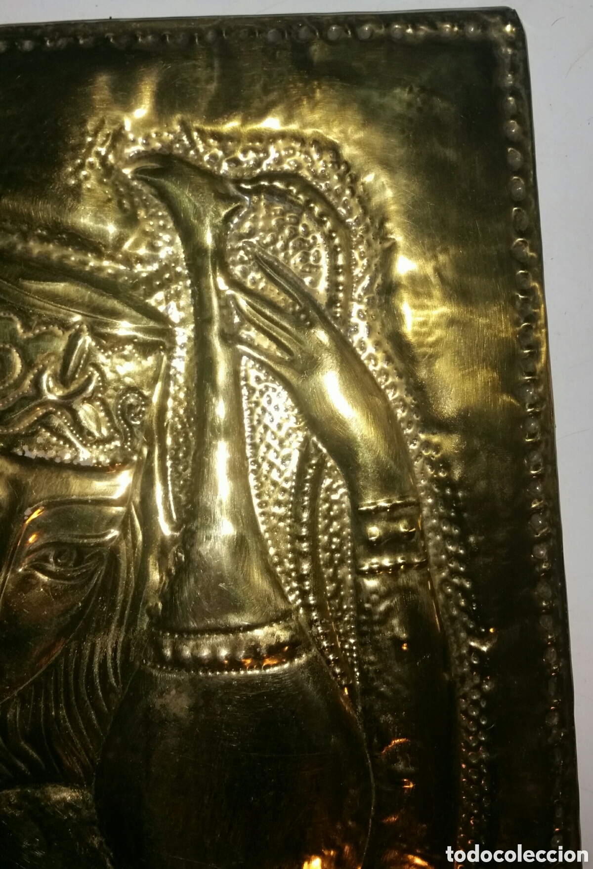 Artesan&iacute;a: Cuadro de bronce repujado. - Foto 5