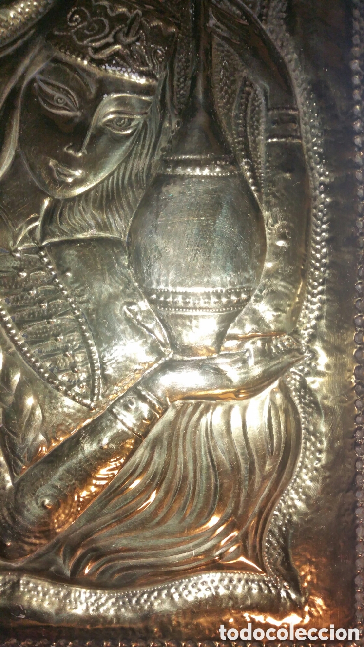Artesan&iacute;a: Cuadro de bronce repujado. - Foto 6