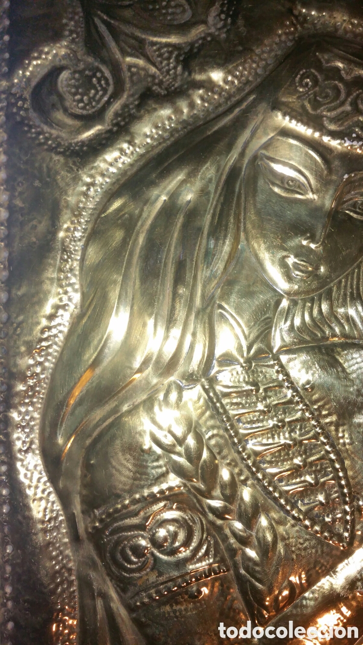 Artesan&iacute;a: Cuadro de bronce repujado. - Foto 8