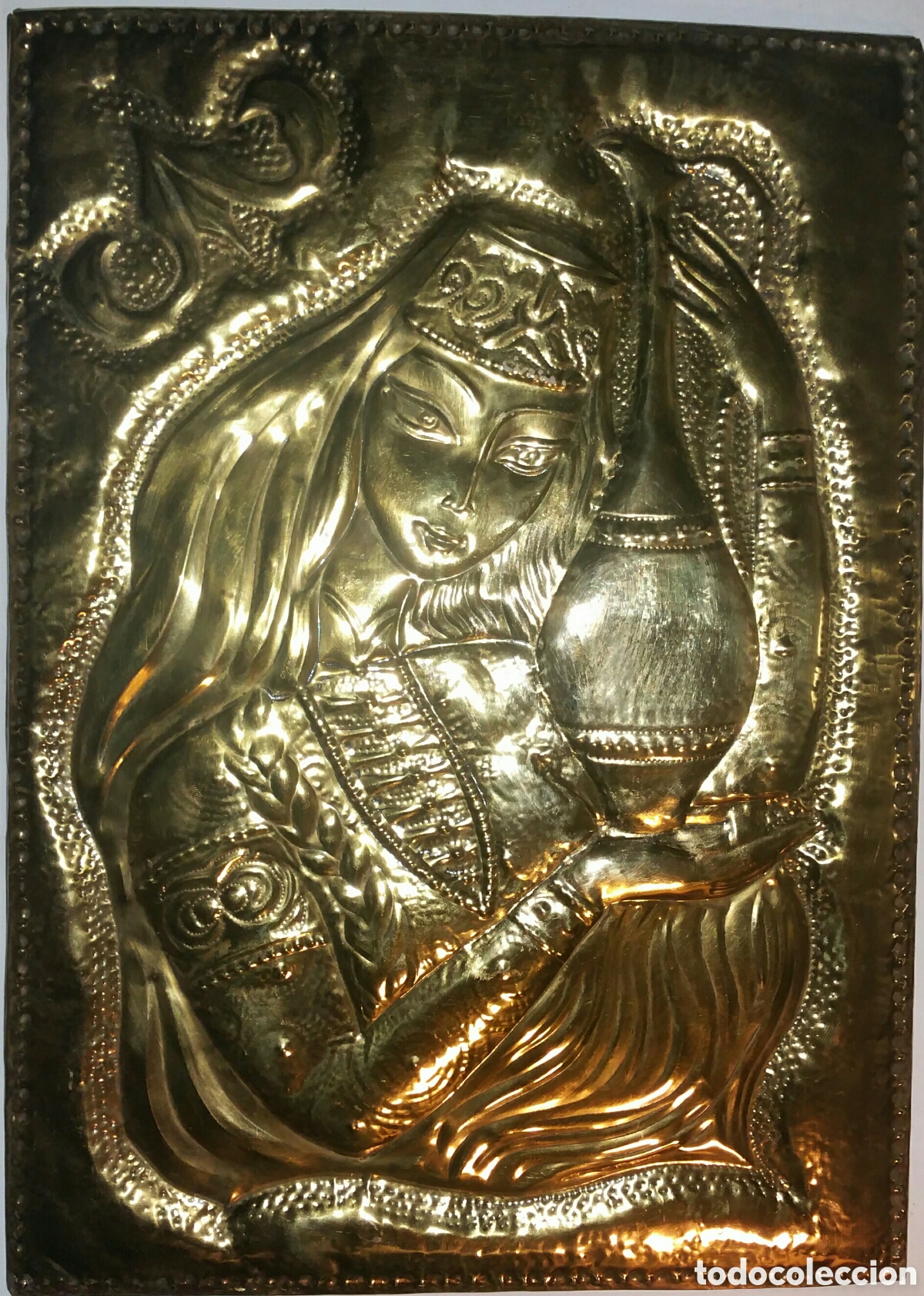 Artesan&iacute;a: Cuadro de bronce repujado. - Foto 1