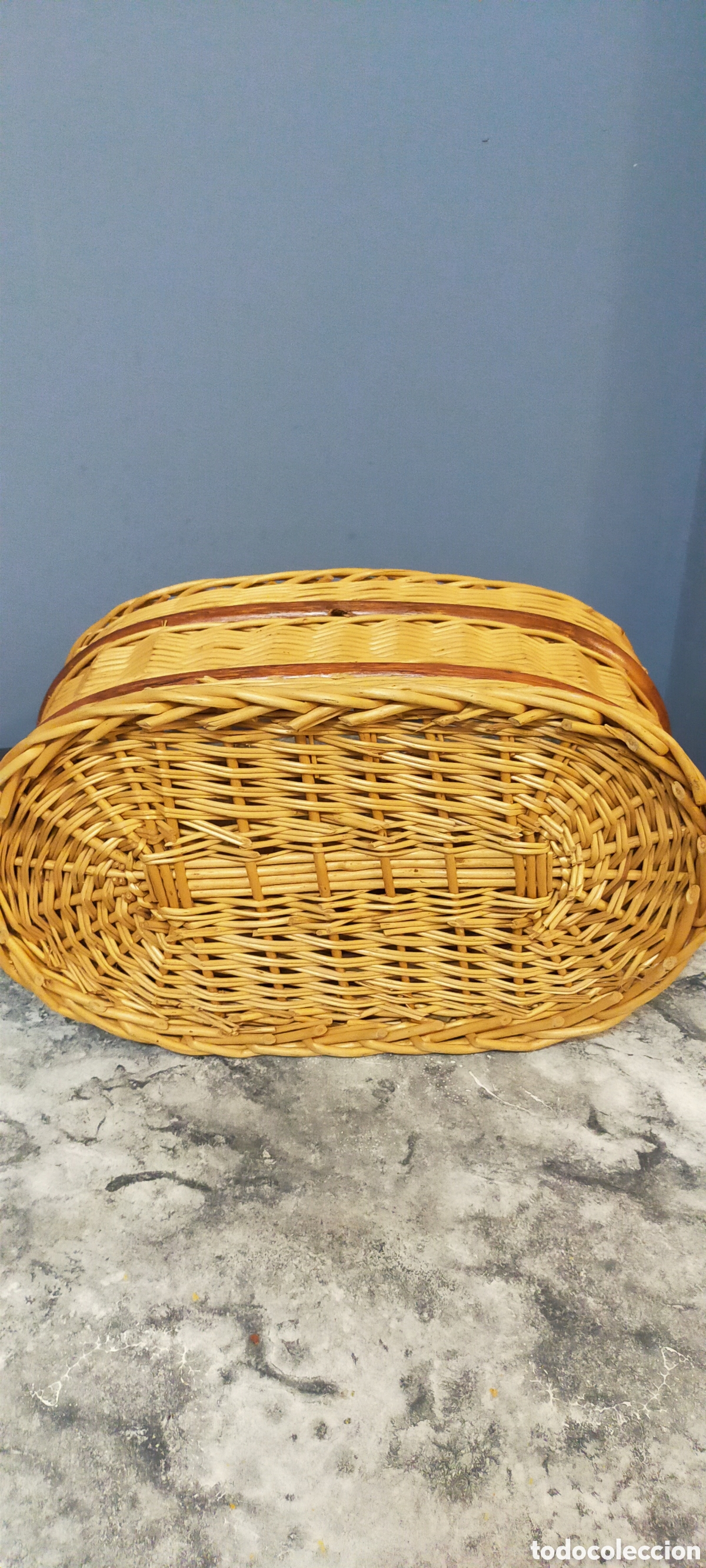 Artesan&iacute;a: Cesta mimbre , dos compartimentos - Foto 3