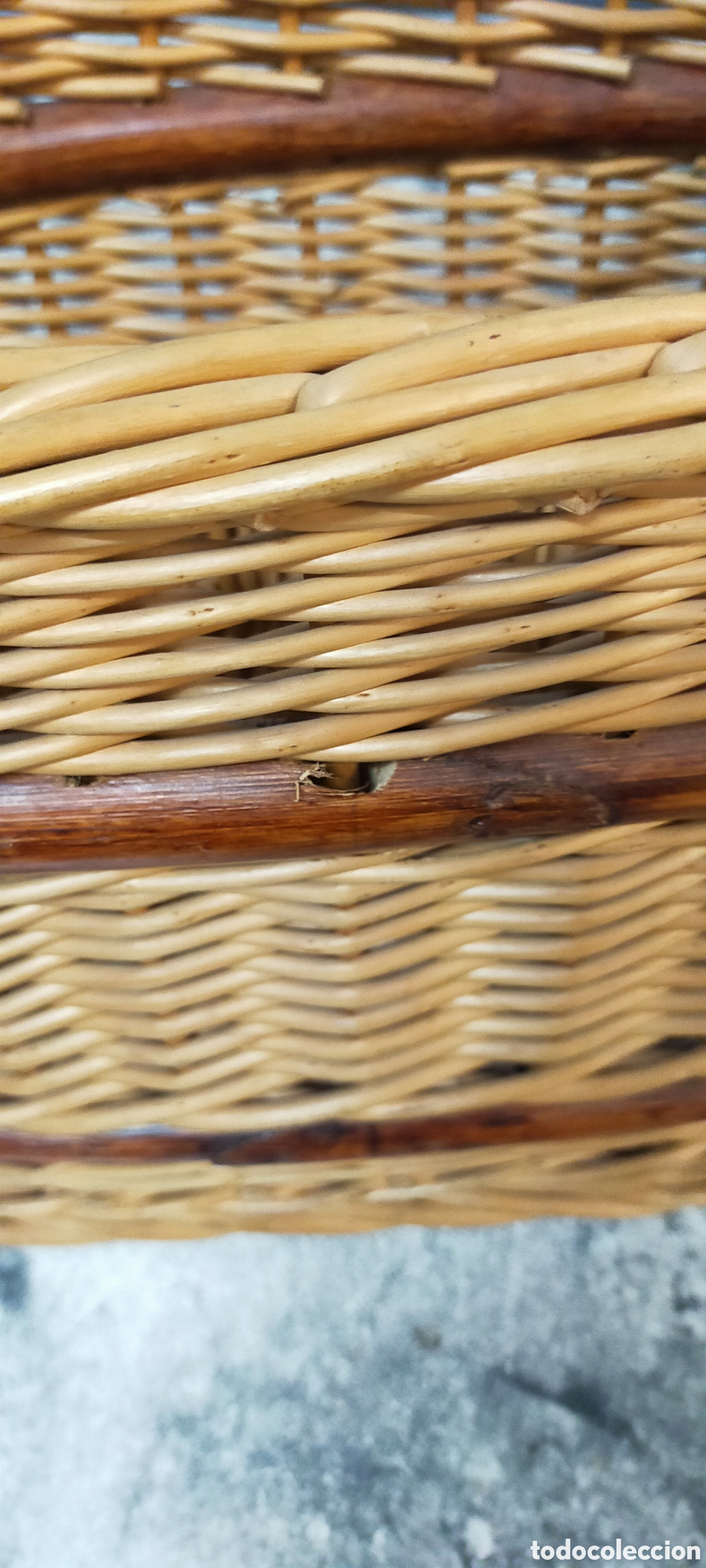 Artesan&iacute;a: Cesta mimbre , dos compartimentos - Foto 7