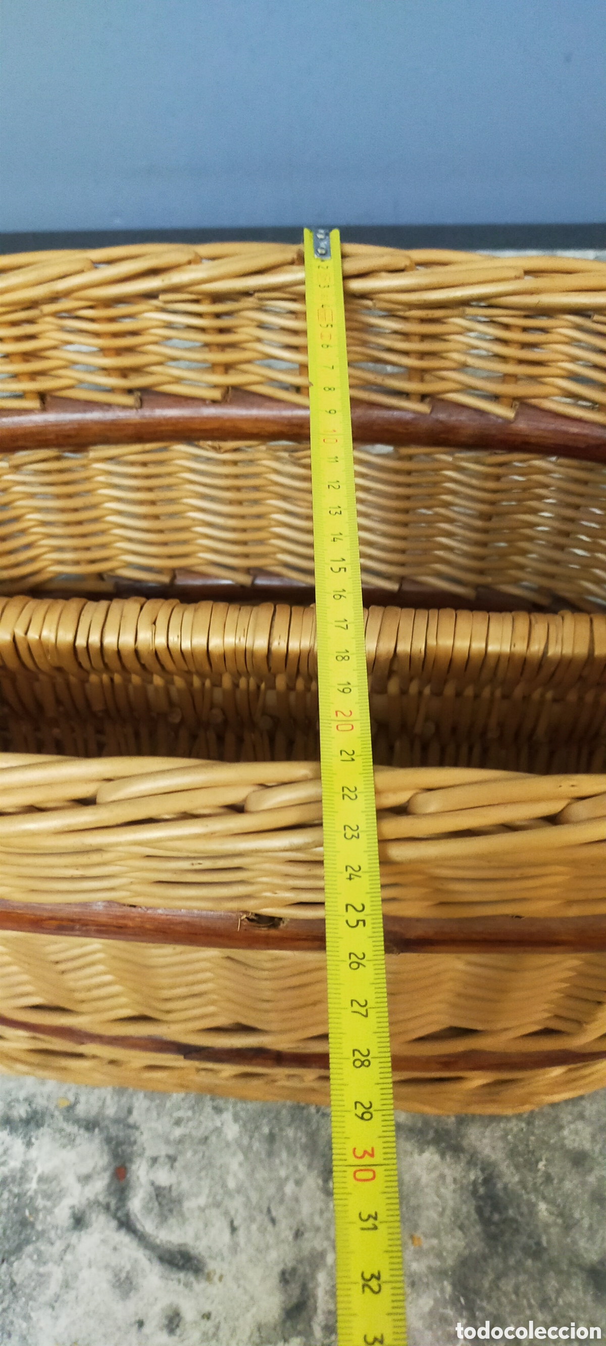Artesan&iacute;a: Cesta mimbre , dos compartimentos - Foto 11