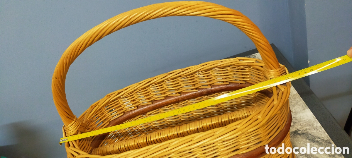 Artesan&iacute;a: Cesta mimbre , dos compartimentos - Foto 12