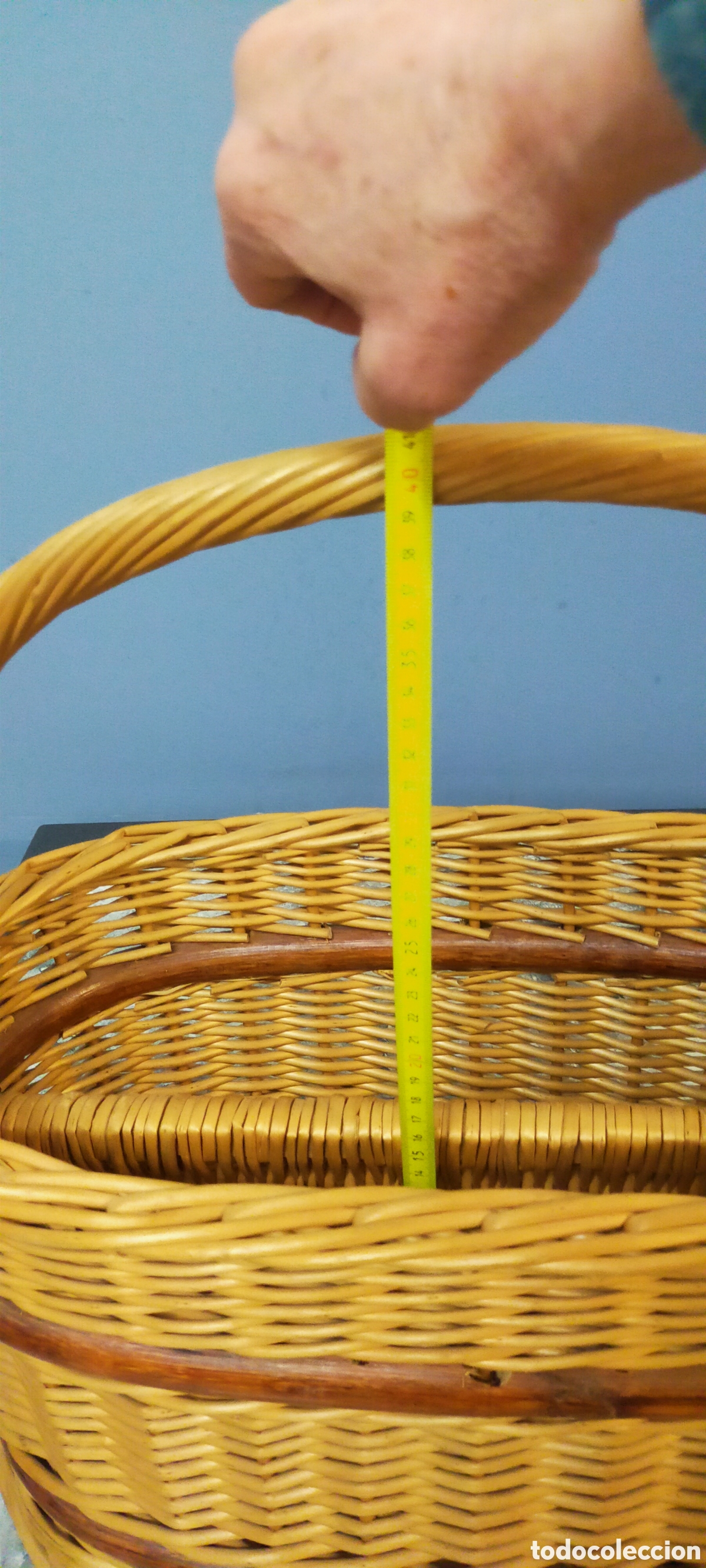 Artesan&iacute;a: Cesta mimbre , dos compartimentos - Foto 14
