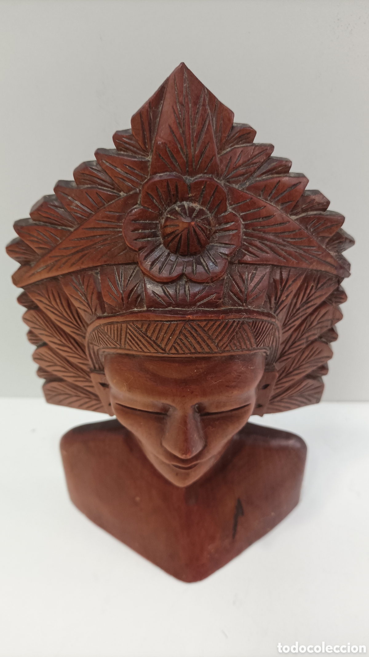 Artesan&iacute;a: Talla indio de madera - Foto 2