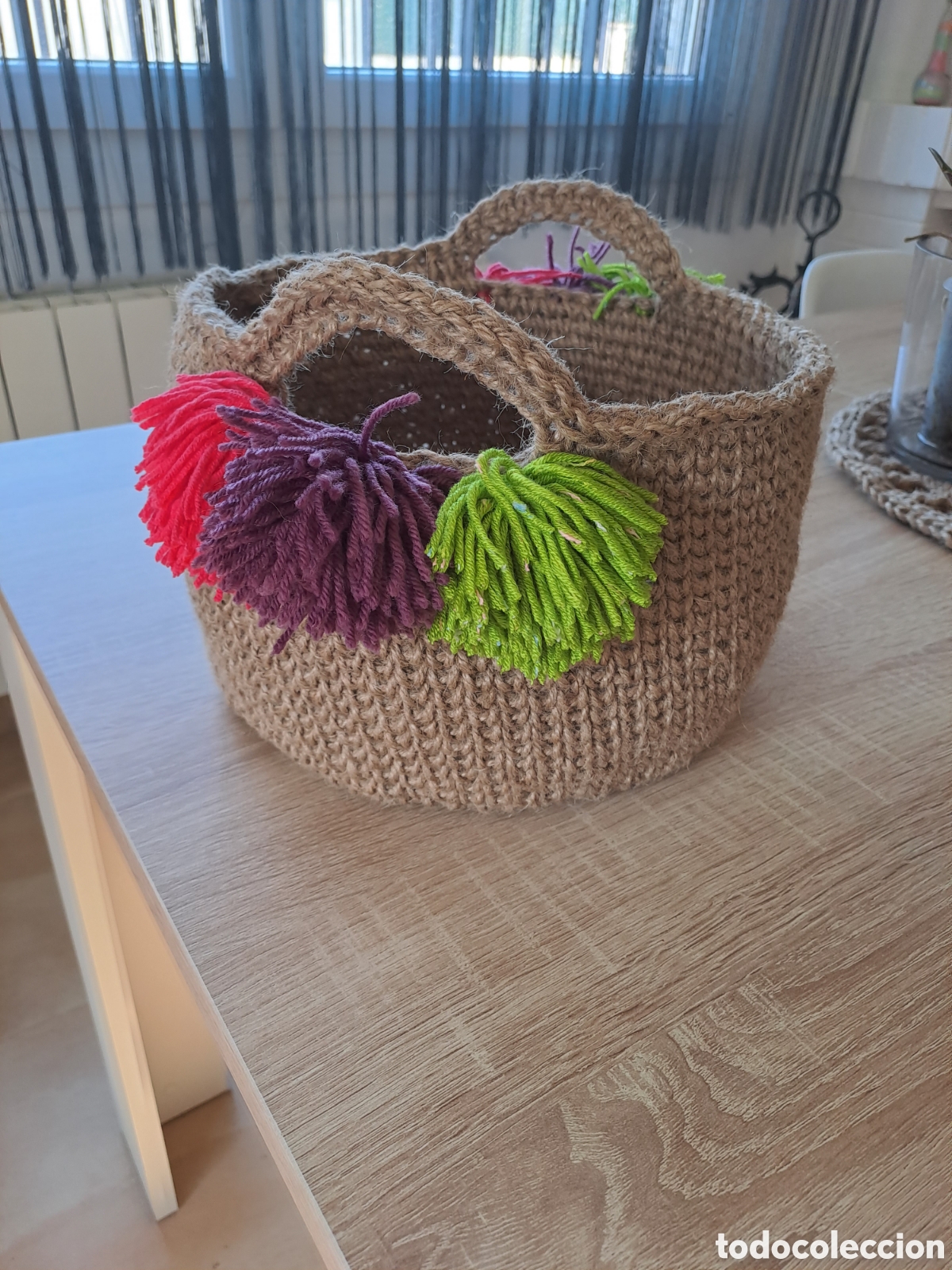 Artesan&iacute;a: Cesta pompones - Foto 2