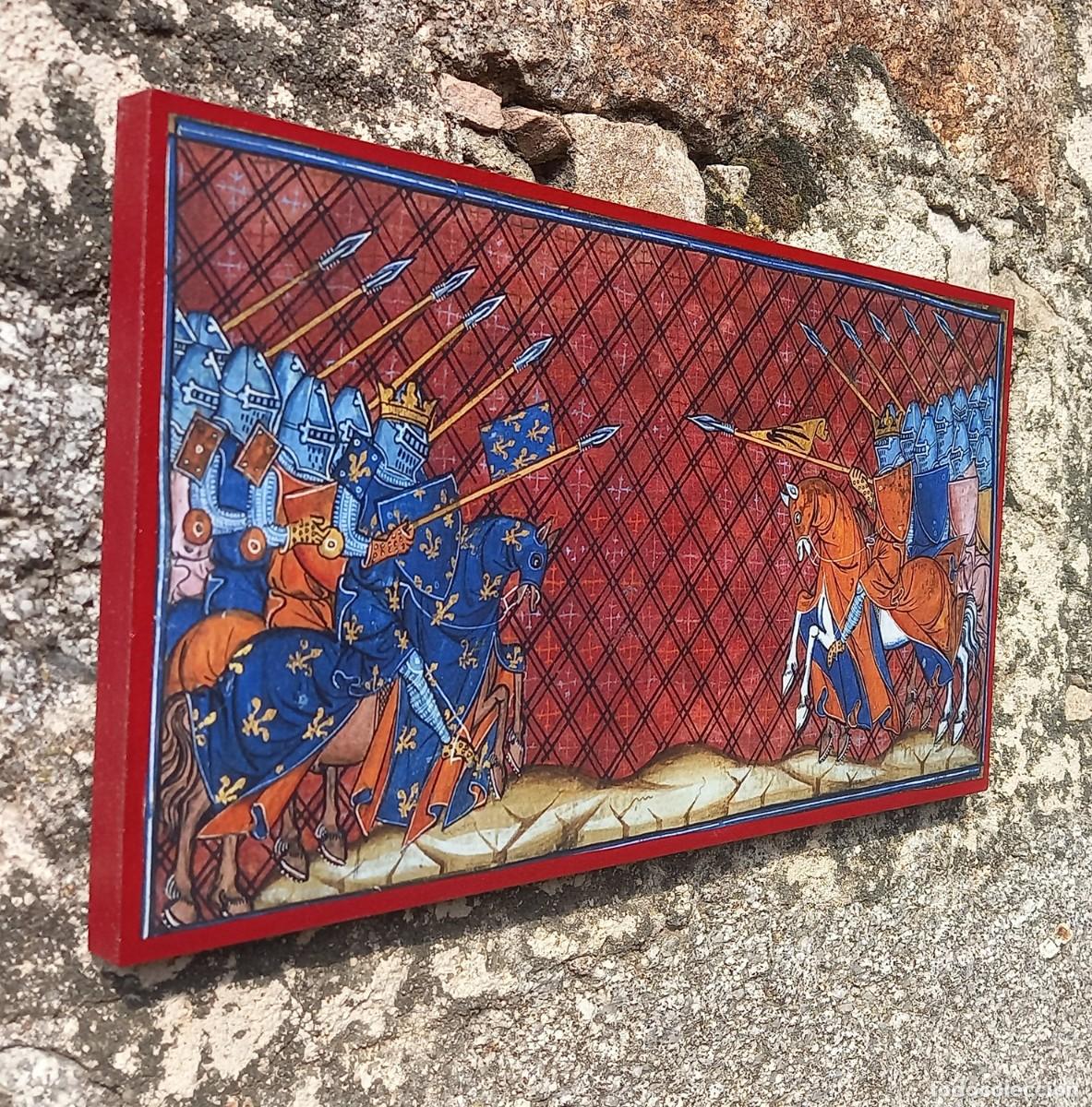 Artesan&iacute;a: Cuadro Carga de caballer&iacute;a medieval - Foto 3
