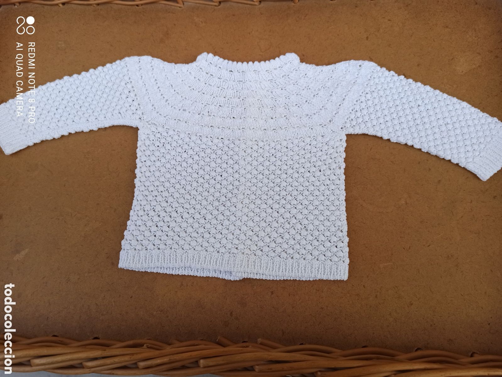 Artesan&iacute;a: Jersey artesanal de hilo perl&eacute;, impecable - Foto 1