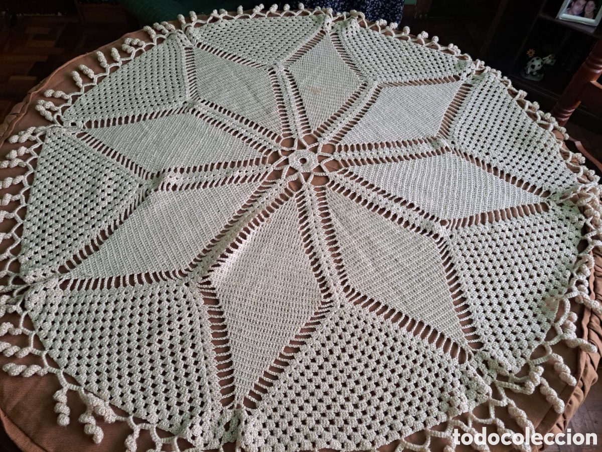 Artesan&iacute;a: Mantel ganchillo 90 cm - Foto 1