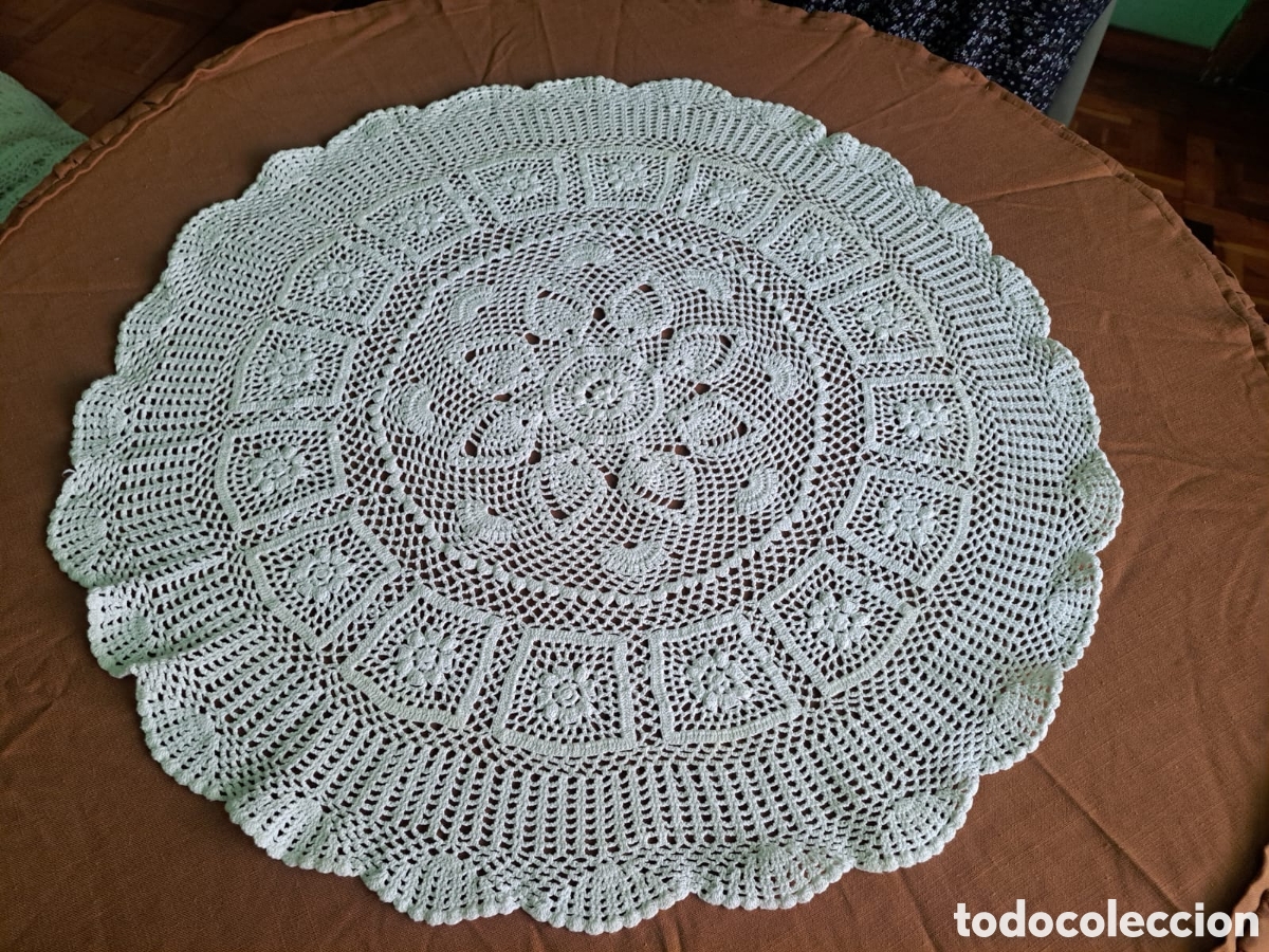 Artesan&iacute;a: Tapete ganchillo blanco - Foto 1