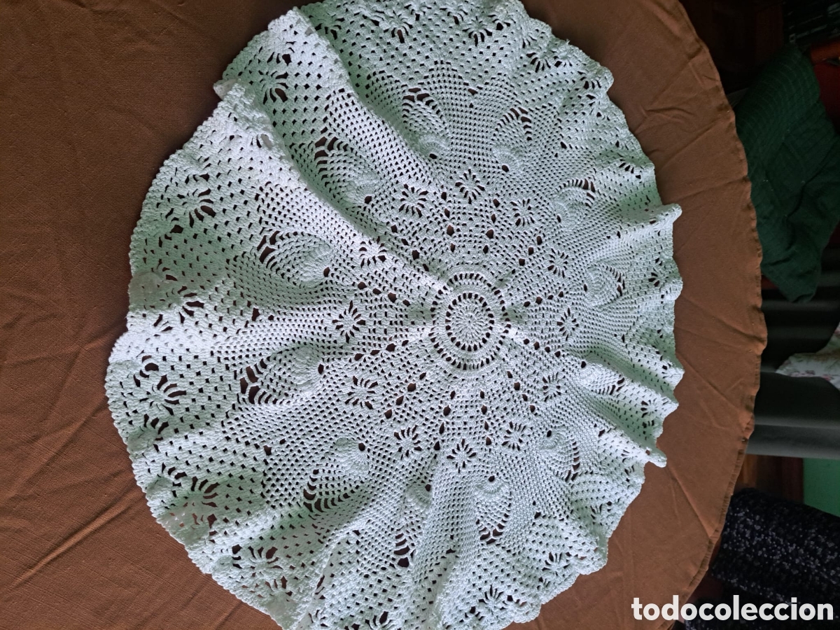 Artesan&iacute;a: Tapete ganchillo blanco - Foto 1