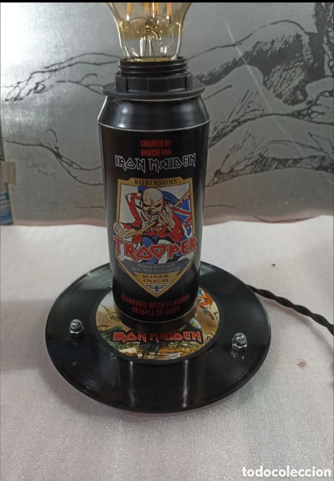 Artesan&iacute;a: Lampara Iron Maiden - Foto 3