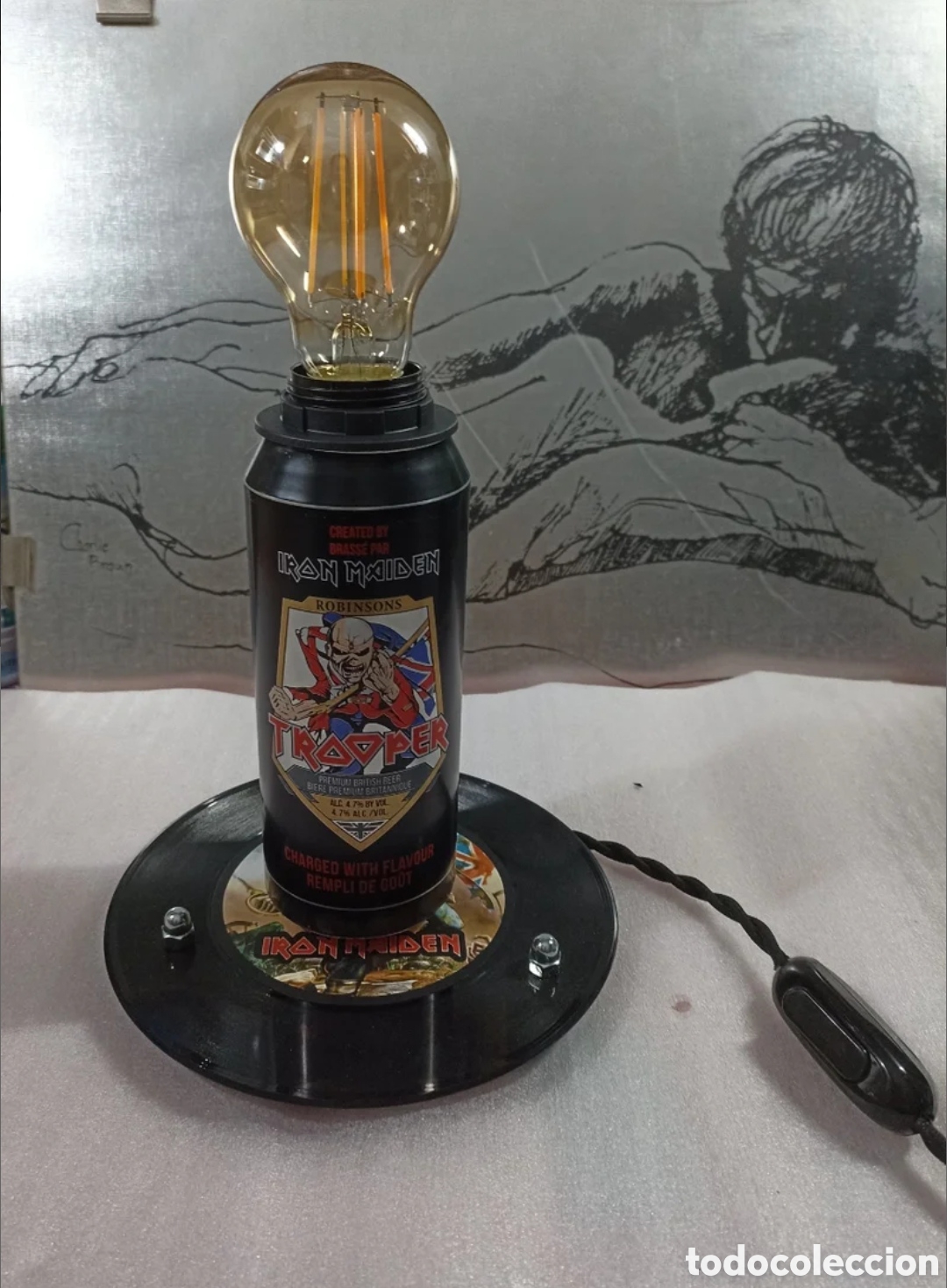 Artesan&iacute;a: Lampara Iron Maiden - Foto 4