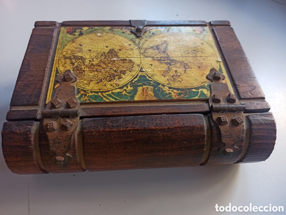 Artesan&iacute;a: ANTIGUO COFRE DE MADERA MACIZA - Foto 4