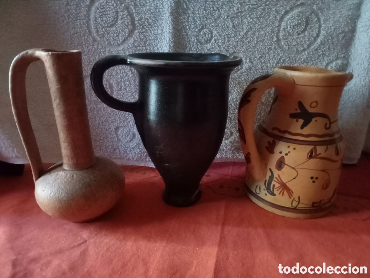 Artesan&iacute;a: Tres jarras de barro - Foto 2