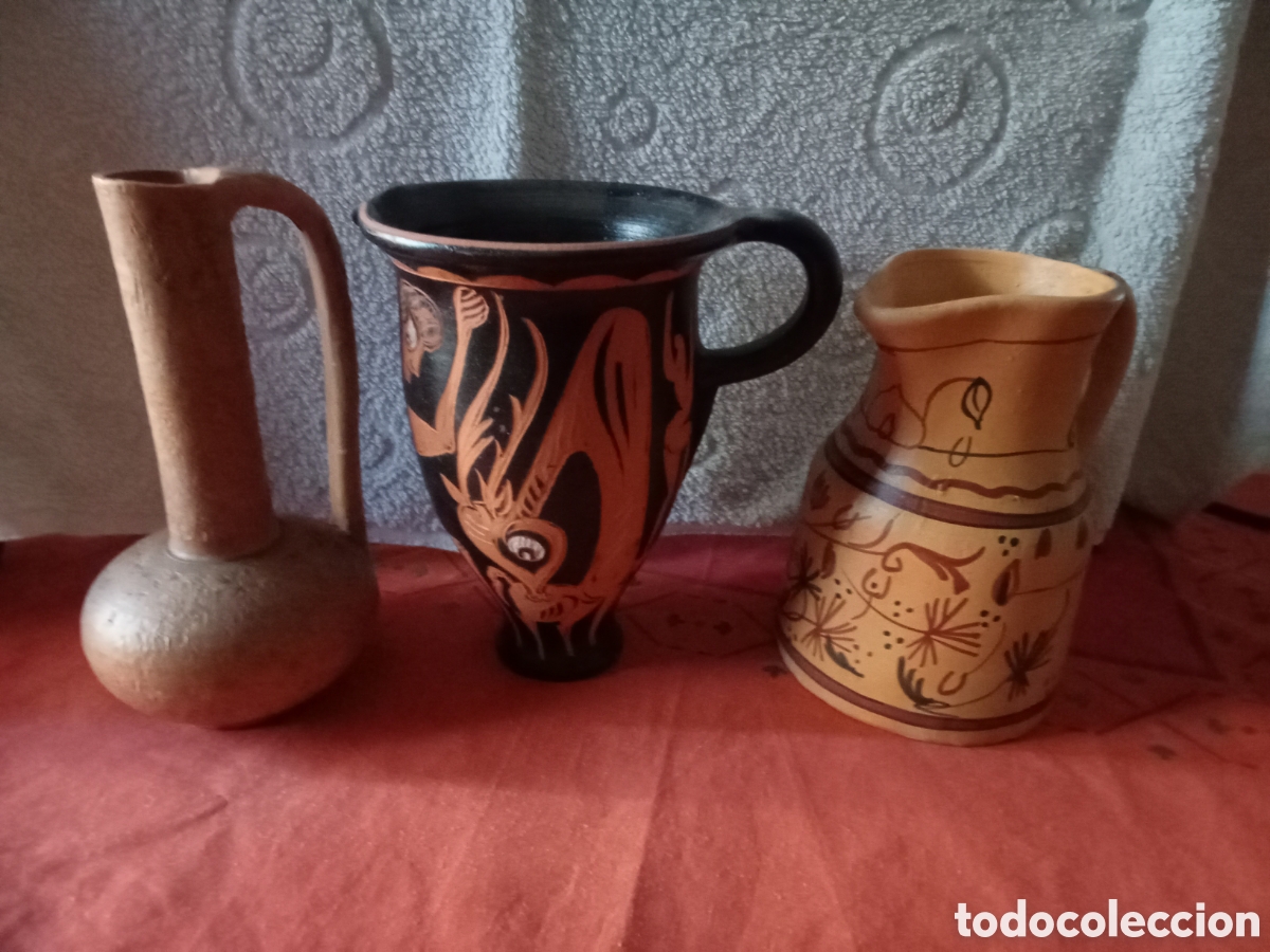 Artesan&iacute;a: Tres jarras de barro - Foto 3