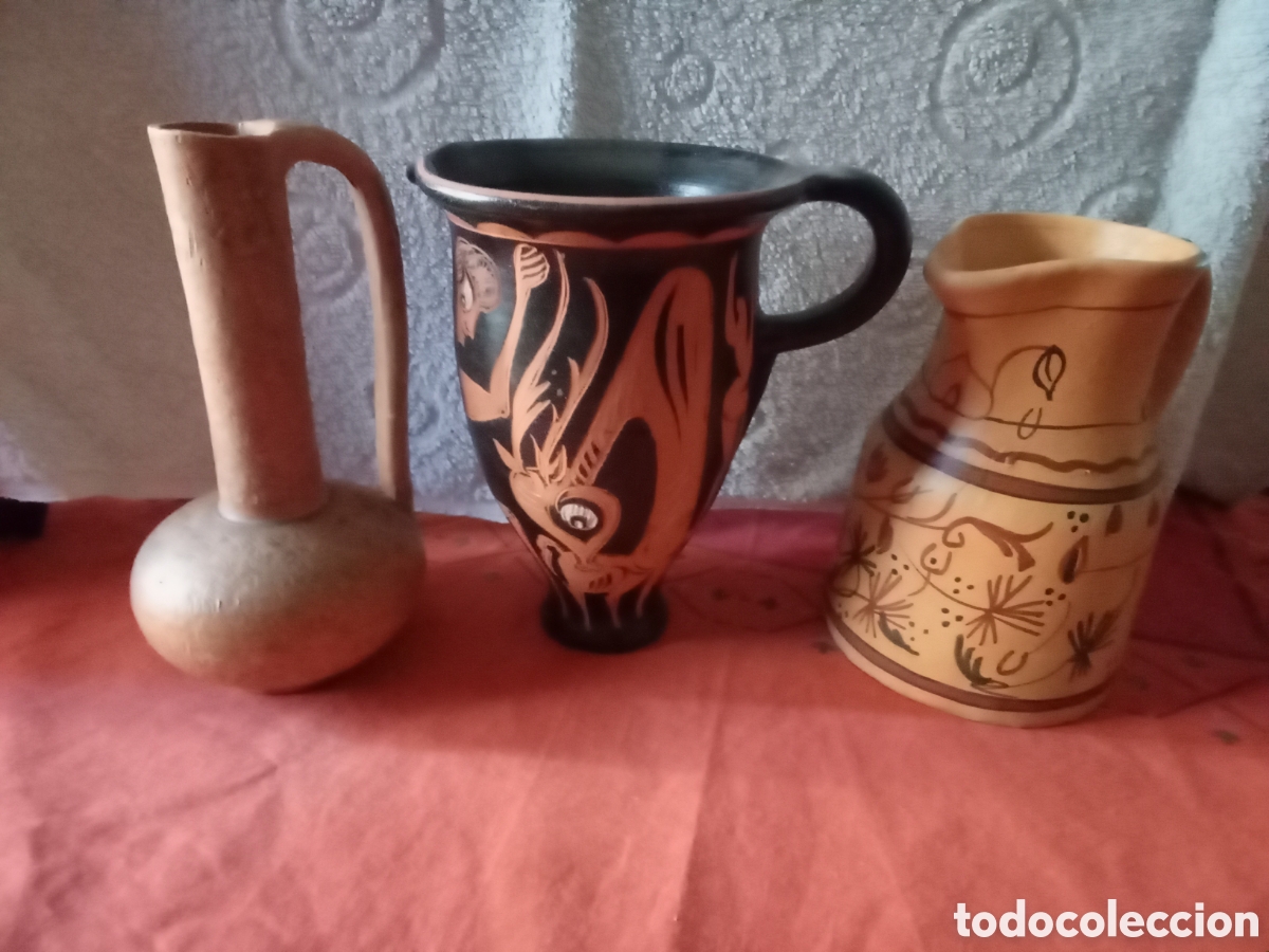 Artesan&iacute;a: Tres jarras de barro - Foto 1