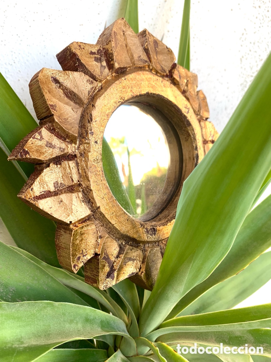 Artesan&iacute;a: ESPEJO SOL DORADO - Foto 3