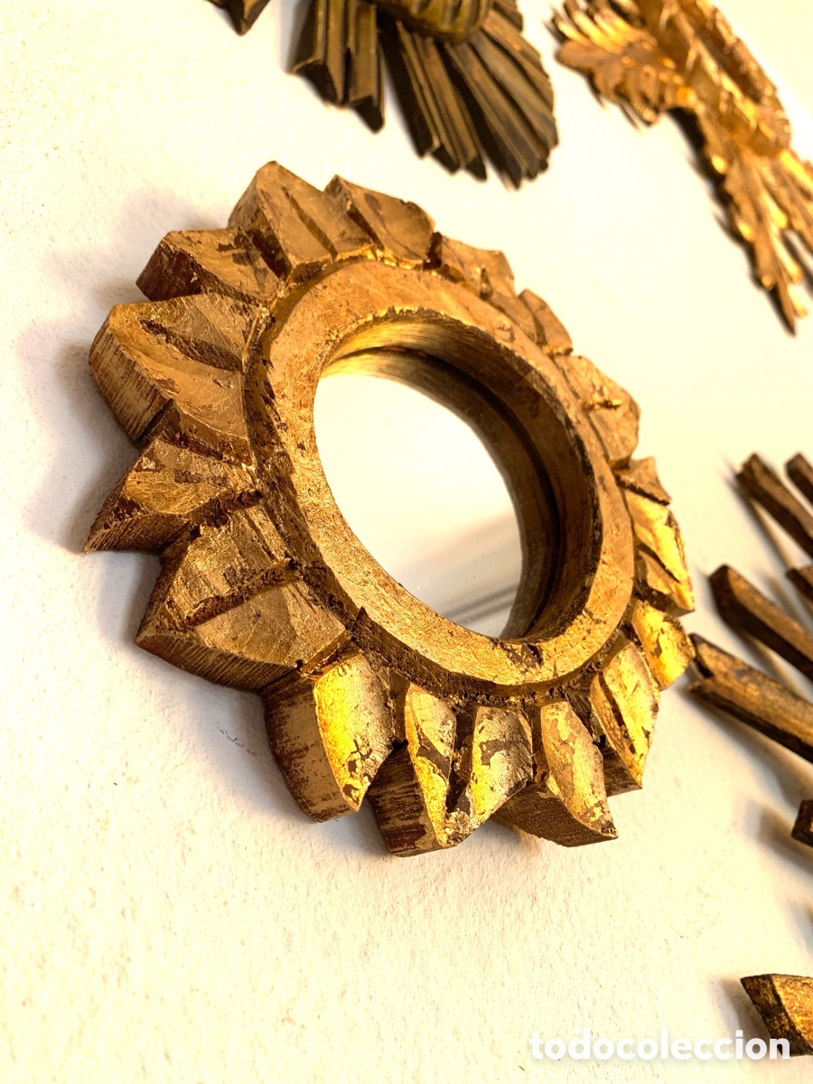 Artesan&iacute;a: ESPEJO SOL DORADO - Foto 1