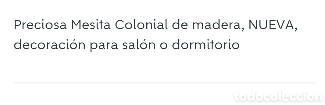 Artesan&iacute;a: Mesita madera Colonial - Foto 6