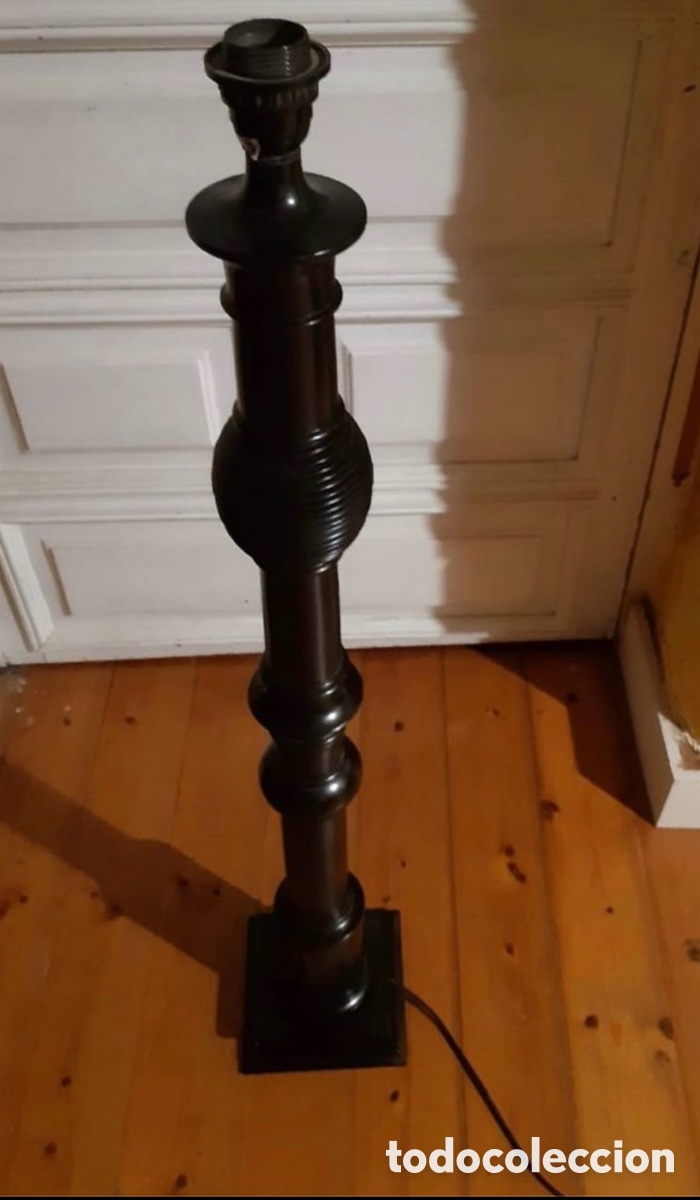 Artesan&iacute;a: Pie l&aacute;mpara madera artesanal - Foto 1