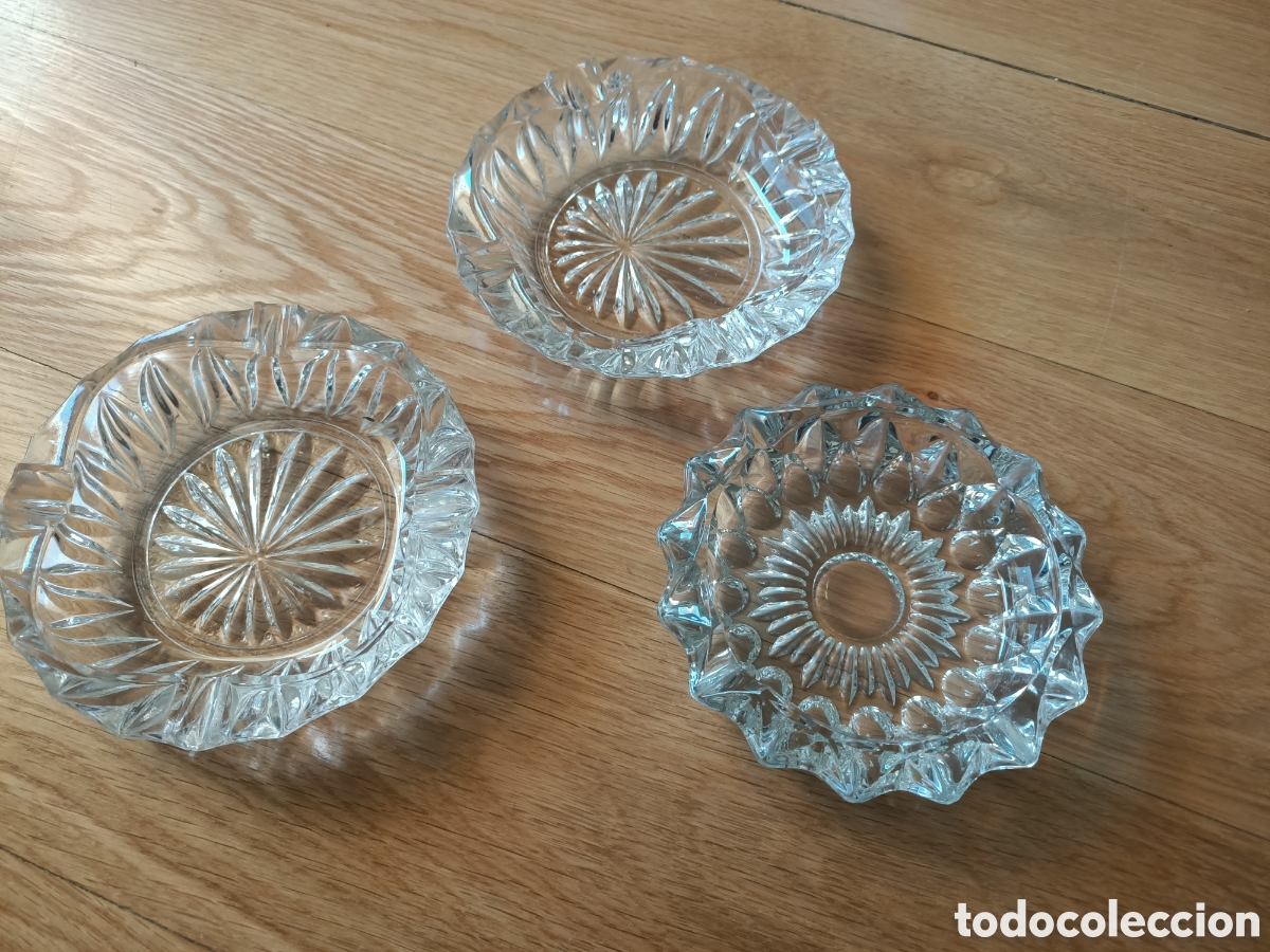 Artesan&iacute;a: Ceniceros de cristal tallado - Foto 1