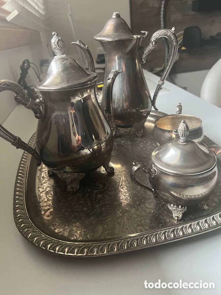 Artesan&iacute;a: Conjunto Caf&eacute; T&eacute; silver plated - Foto 2