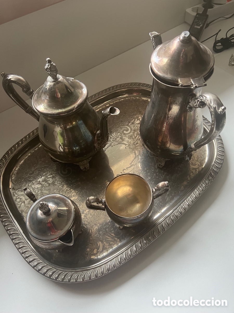 Artesan&iacute;a: Conjunto Caf&eacute; T&eacute; silver plated - Foto 3