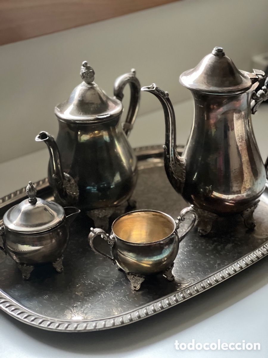 Artesan&iacute;a: Conjunto Caf&eacute; T&eacute; silver plated - Foto 4