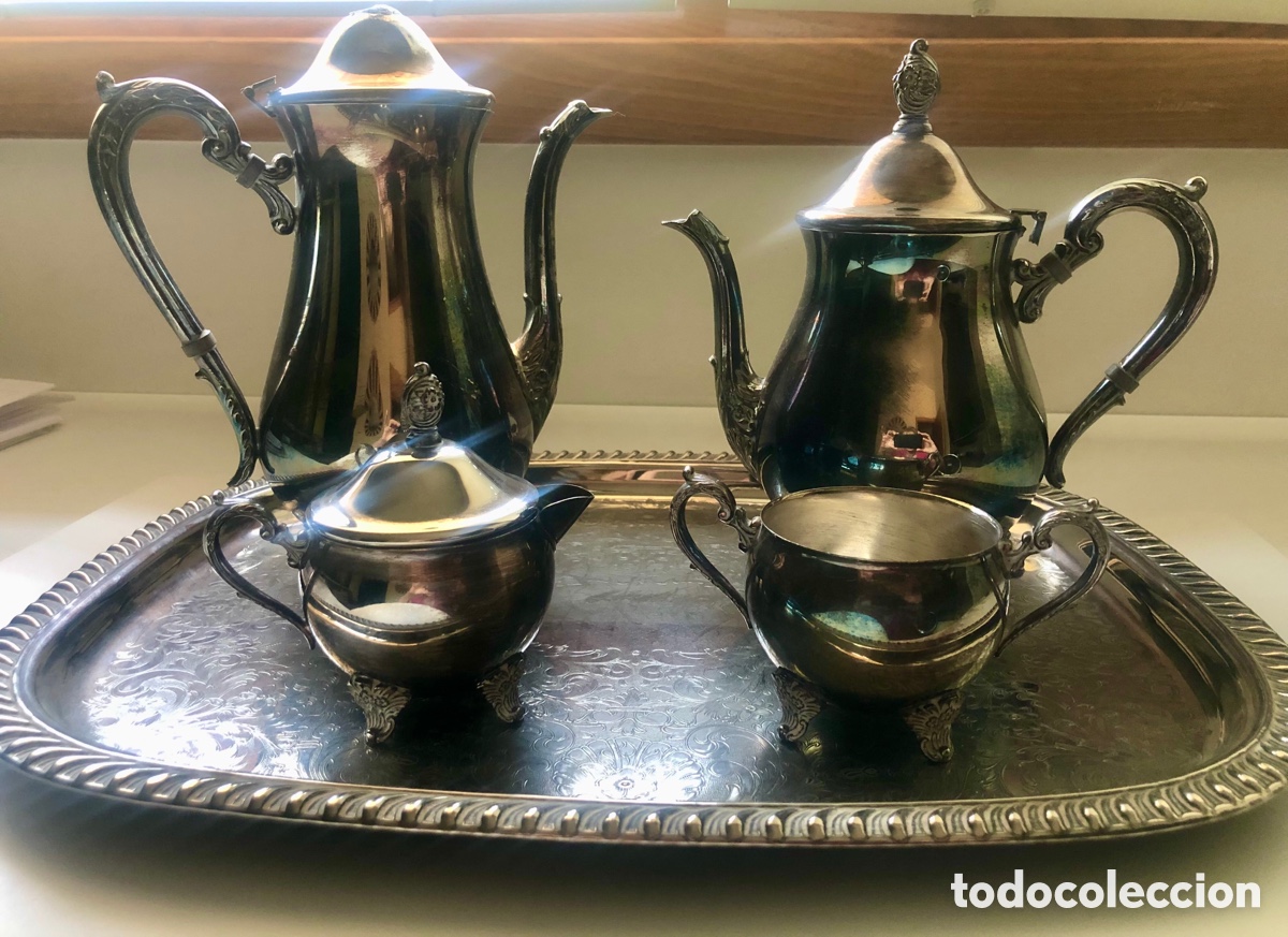 Artesan&iacute;a: Conjunto Caf&eacute; T&eacute; silver plated - Foto 7