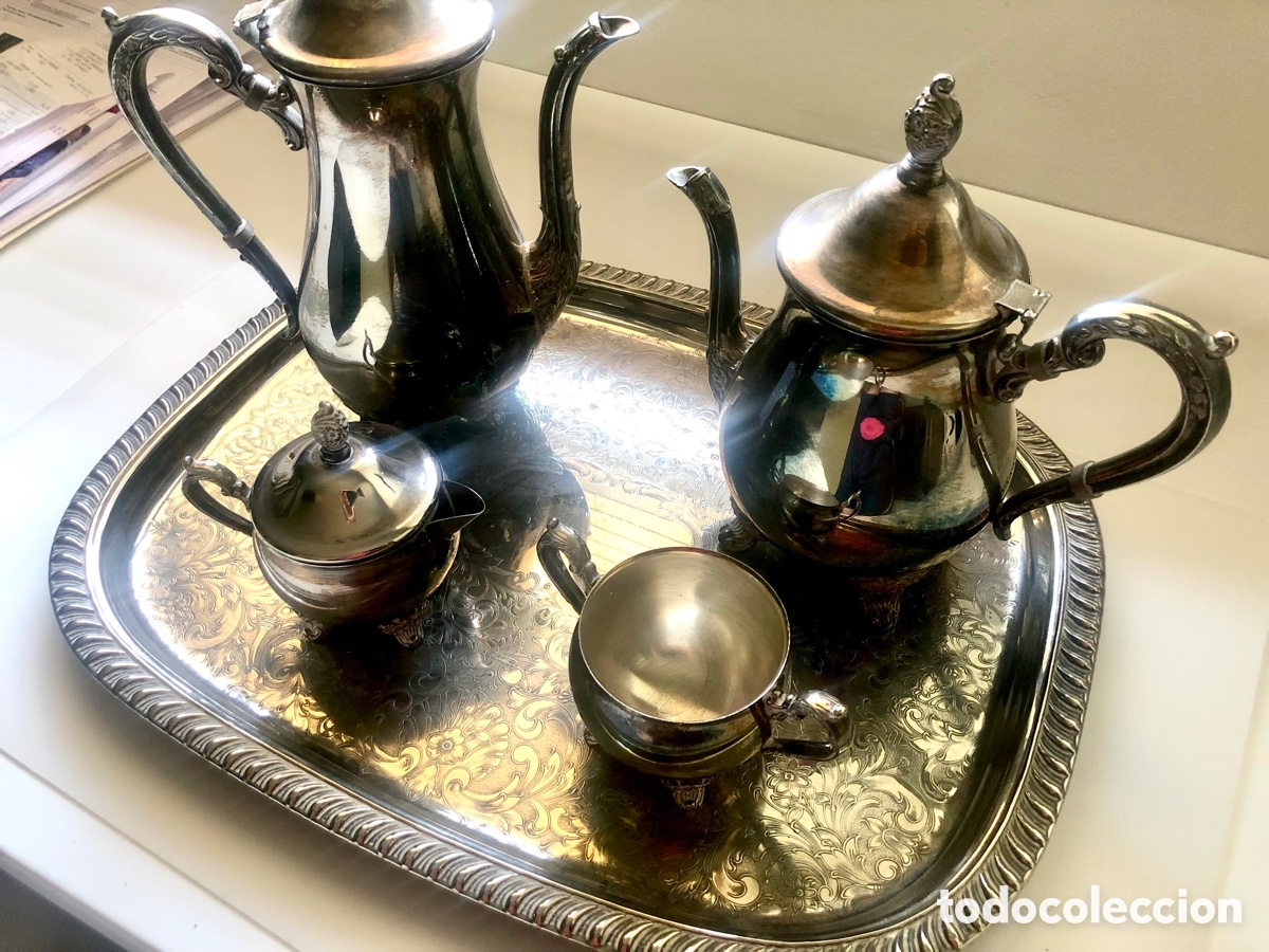 Artesan&iacute;a: Conjunto Caf&eacute; T&eacute; silver plated - Foto 8