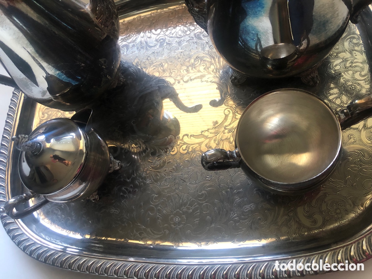 Artesan&iacute;a: Conjunto Caf&eacute; T&eacute; silver plated - Foto 9