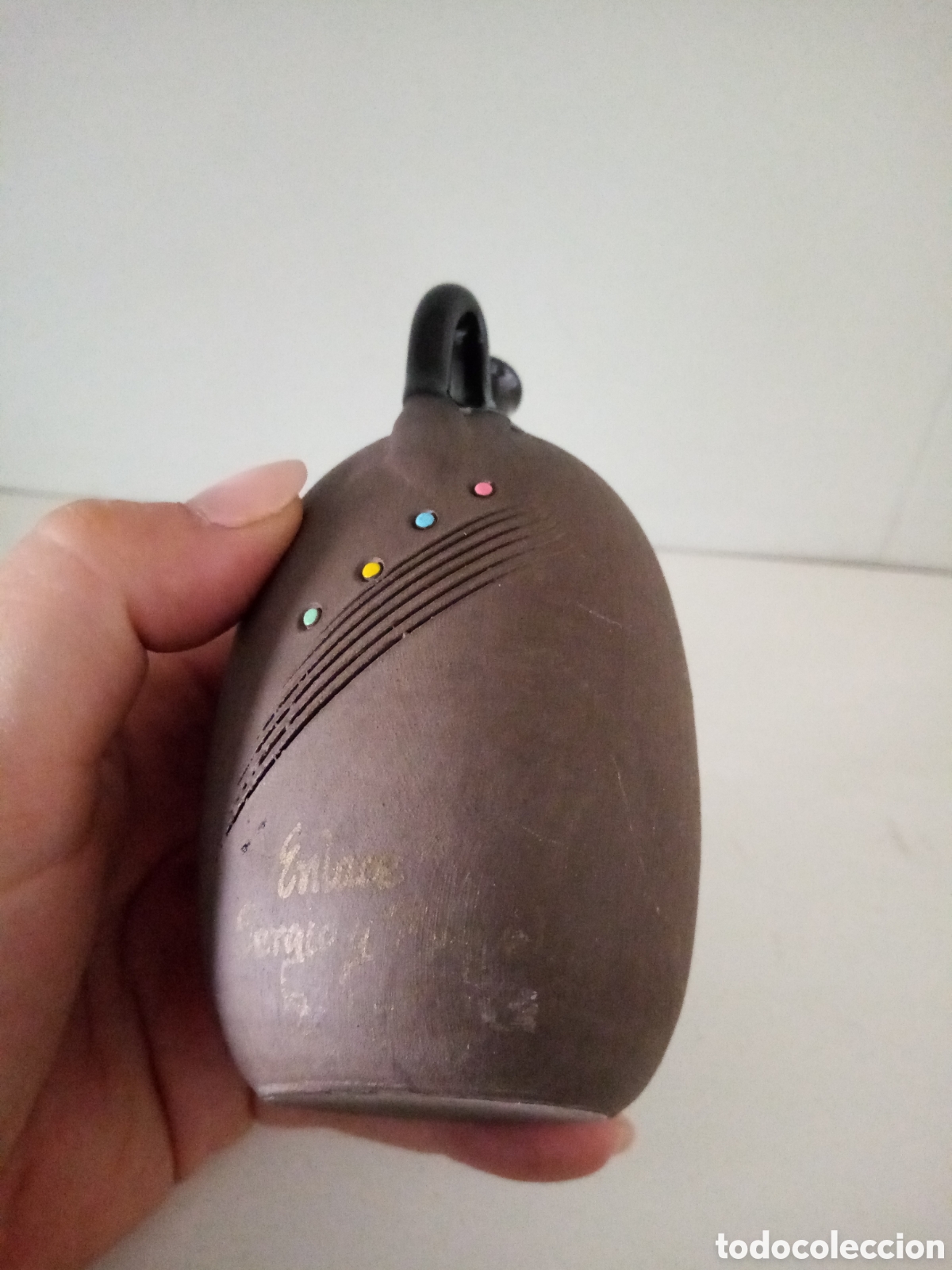 Artesan&iacute;a: Mini jarr&oacute;n de cer&aacute;mica decorado - Foto 4