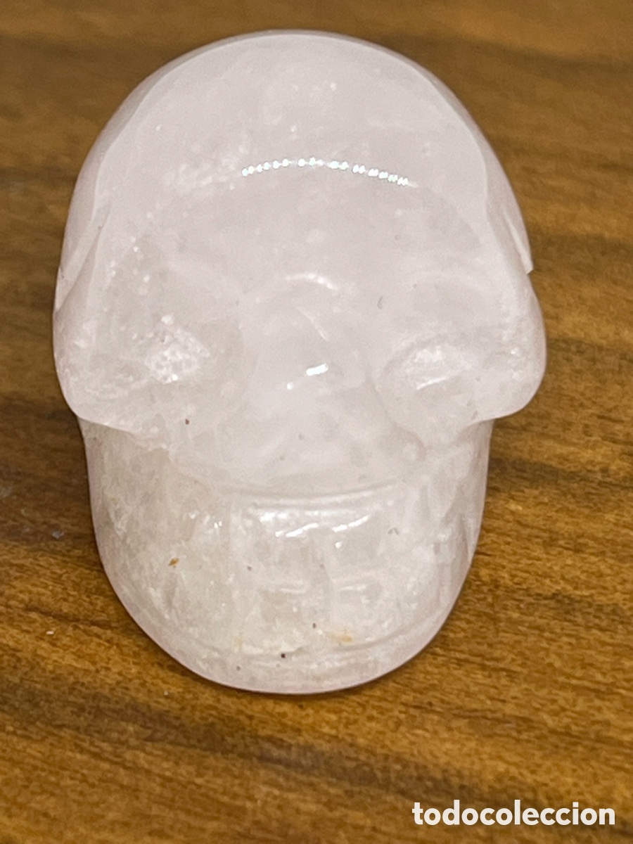 Artesan&iacute;a: CALAVERA DE CUARZO ROSA - Foto 8