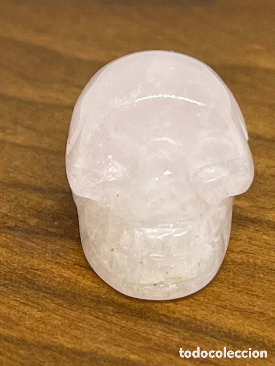 Artesan&iacute;a: CALAVERA DE CUARZO ROSA - Foto 2