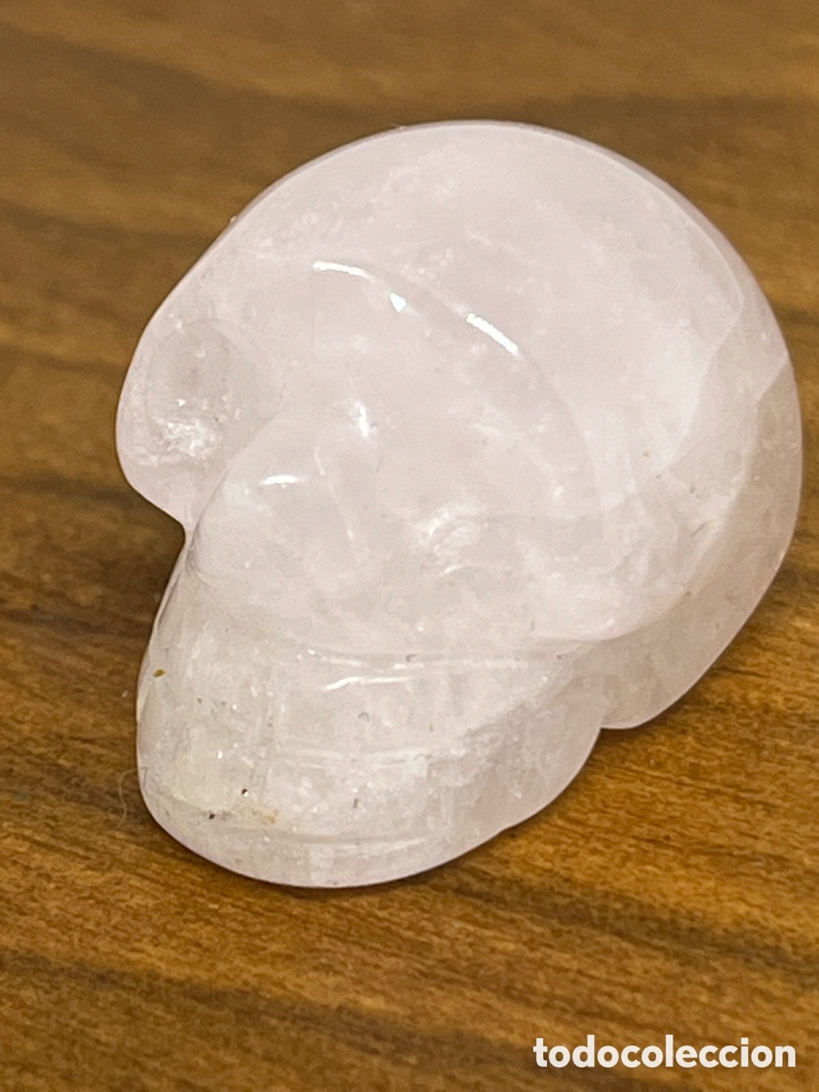 Artesan&iacute;a: CALAVERA DE CUARZO ROSA - Foto 5