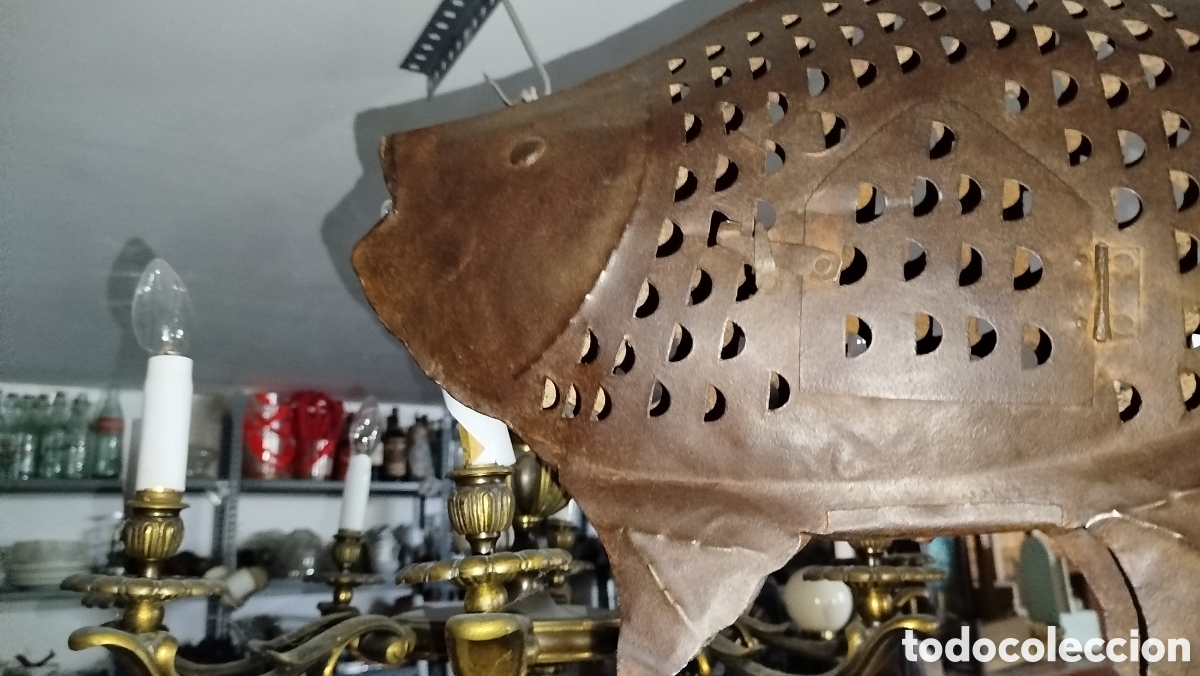 Artesan&iacute;a: Lampara pez de hierro - Foto 5