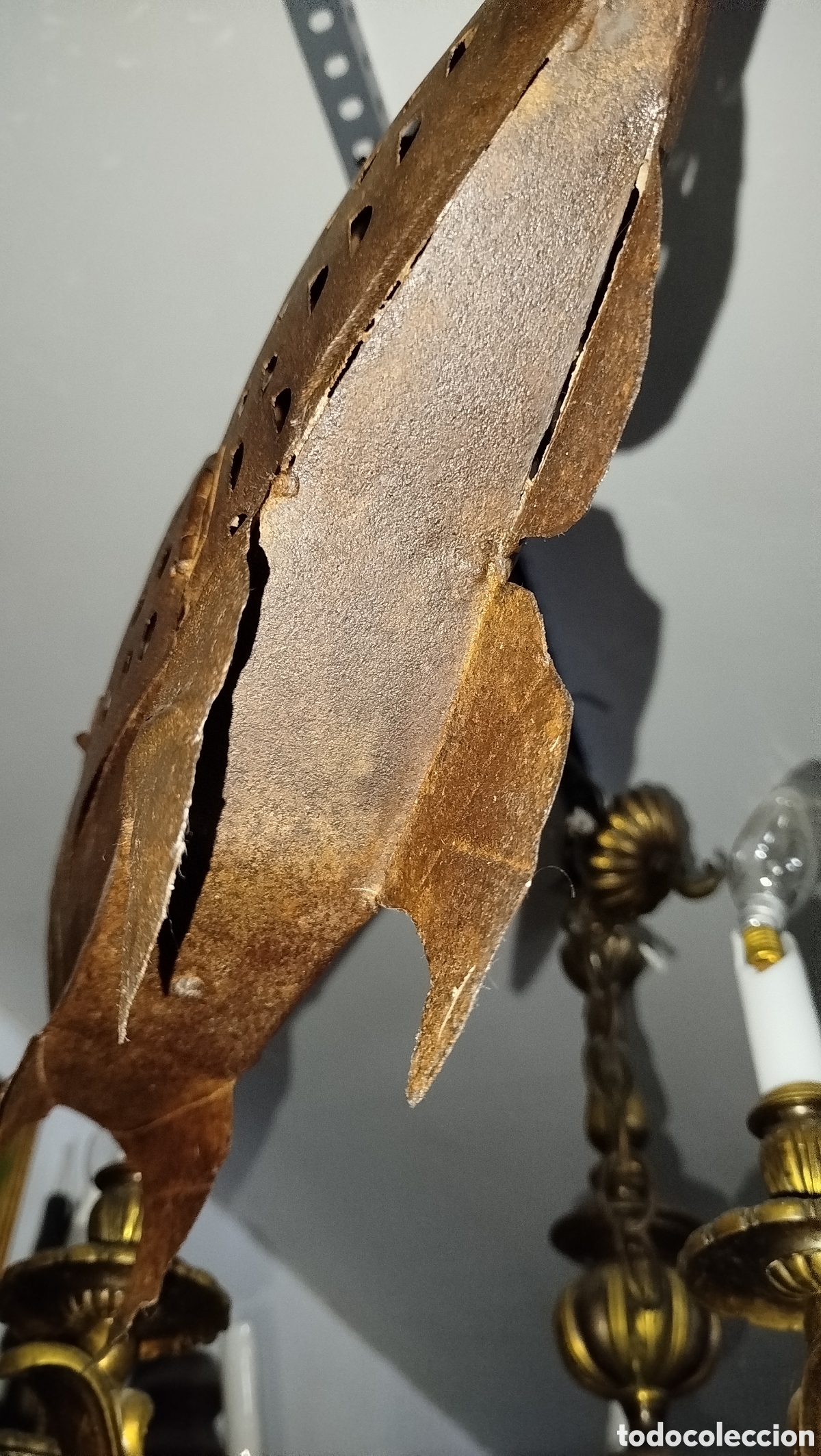 Artesan&iacute;a: Lampara pez de hierro - Foto 6