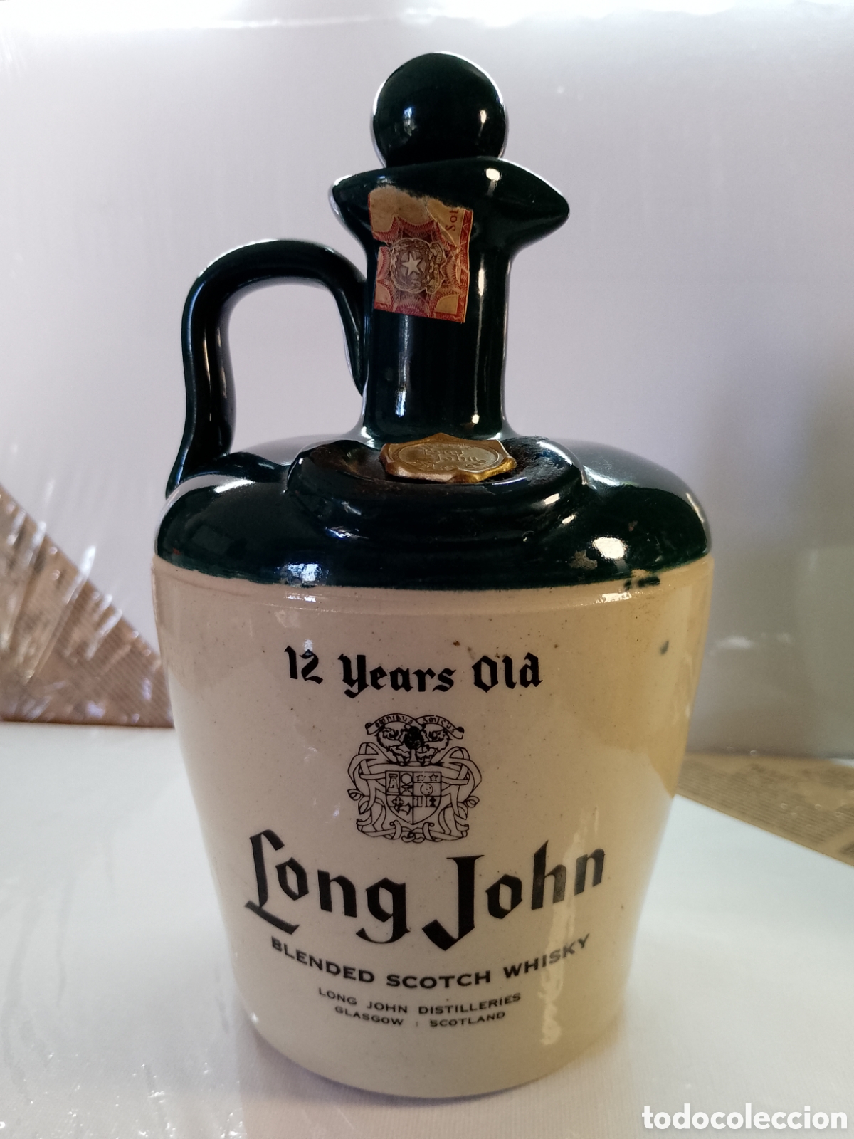 brocca smaltata scotch whisky long-john (vuota) - Buy Handmade