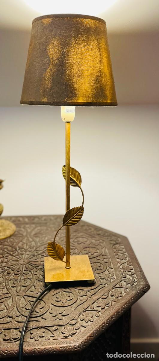 Artesan&iacute;a: lampara mesilla dorada - Foto 1