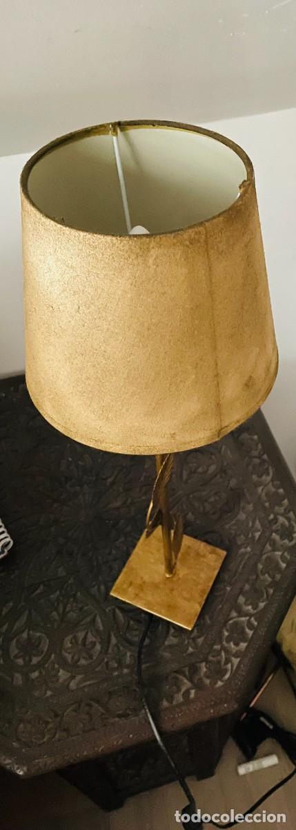 Artesan&iacute;a: lampara mesilla dorada - Foto 5
