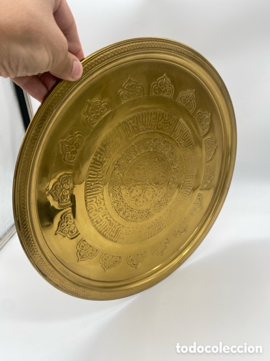 Artesan&iacute;a: Bandeja dorada estilo indio - Foto 3