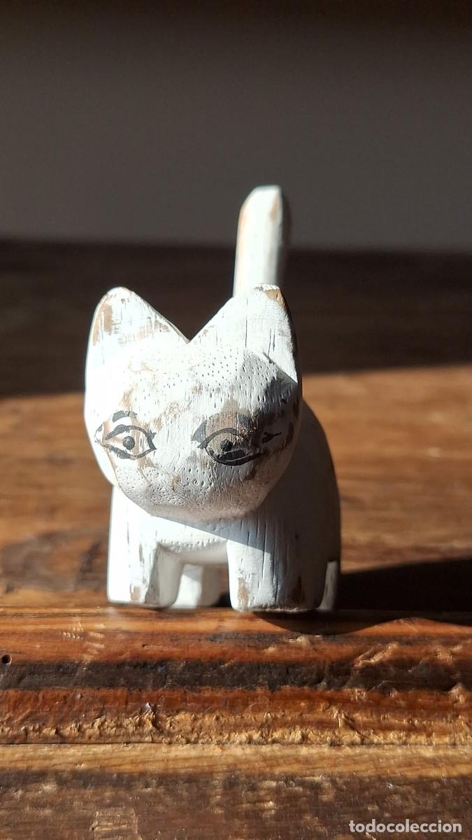 Artesan&iacute;a: Gato Gatito de Madera - Foto 1