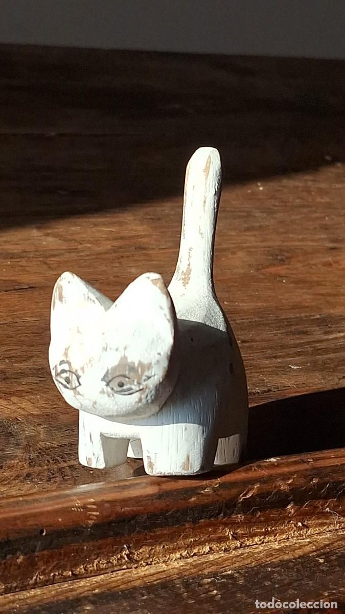 Artesan&iacute;a: Gato Gatito de Madera - Foto 2