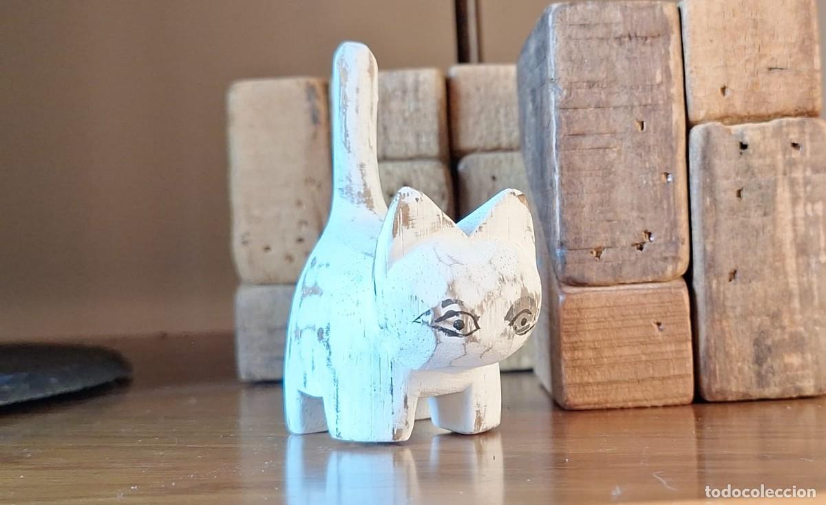 Artesan&iacute;a: Gato Gatito de Madera - Foto 3