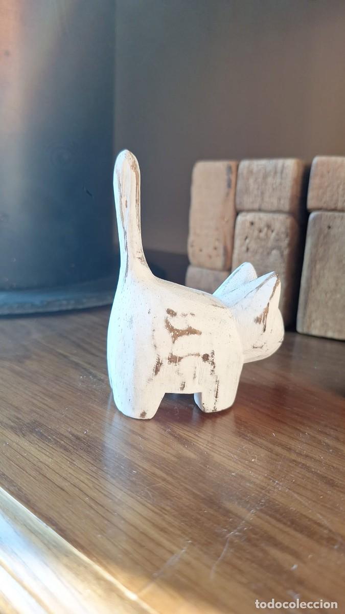 Artesan&iacute;a: Gato Gatito de Madera - Foto 4